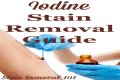 How do you remove iodine stains from countertops?