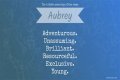 What does daubry mean?